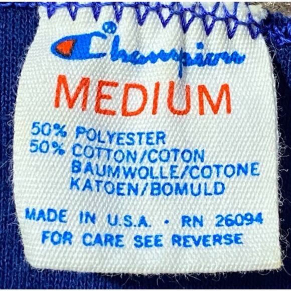 Vintage Champion SDSU South Dakota State Reversible Tee 70s Medium USA - Picture 12 of 15